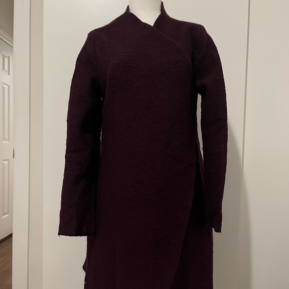 DEEP PURPLE PLUM - COVER UP / WRAP / WATERFALL SHRUG - Picture 2 of 7